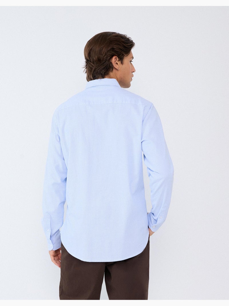 Chemise oxford, mo fashion Bleu - Kiabi