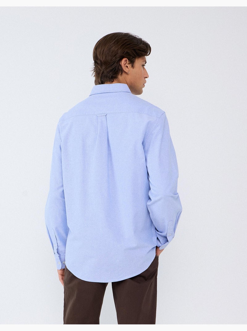 Chemise oxford, mo fashion Bleu - Kiabi