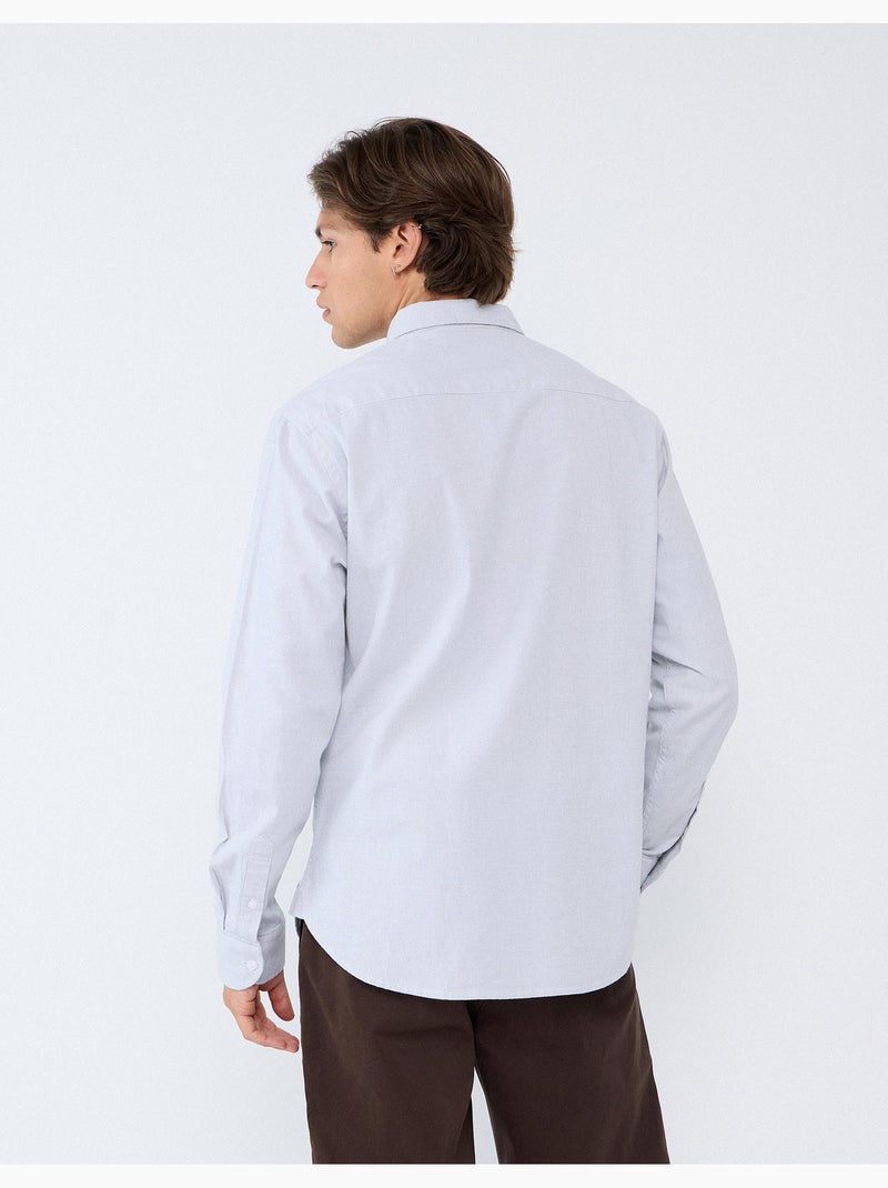 Chemise oxford, mo fashion Vert - Kiabi