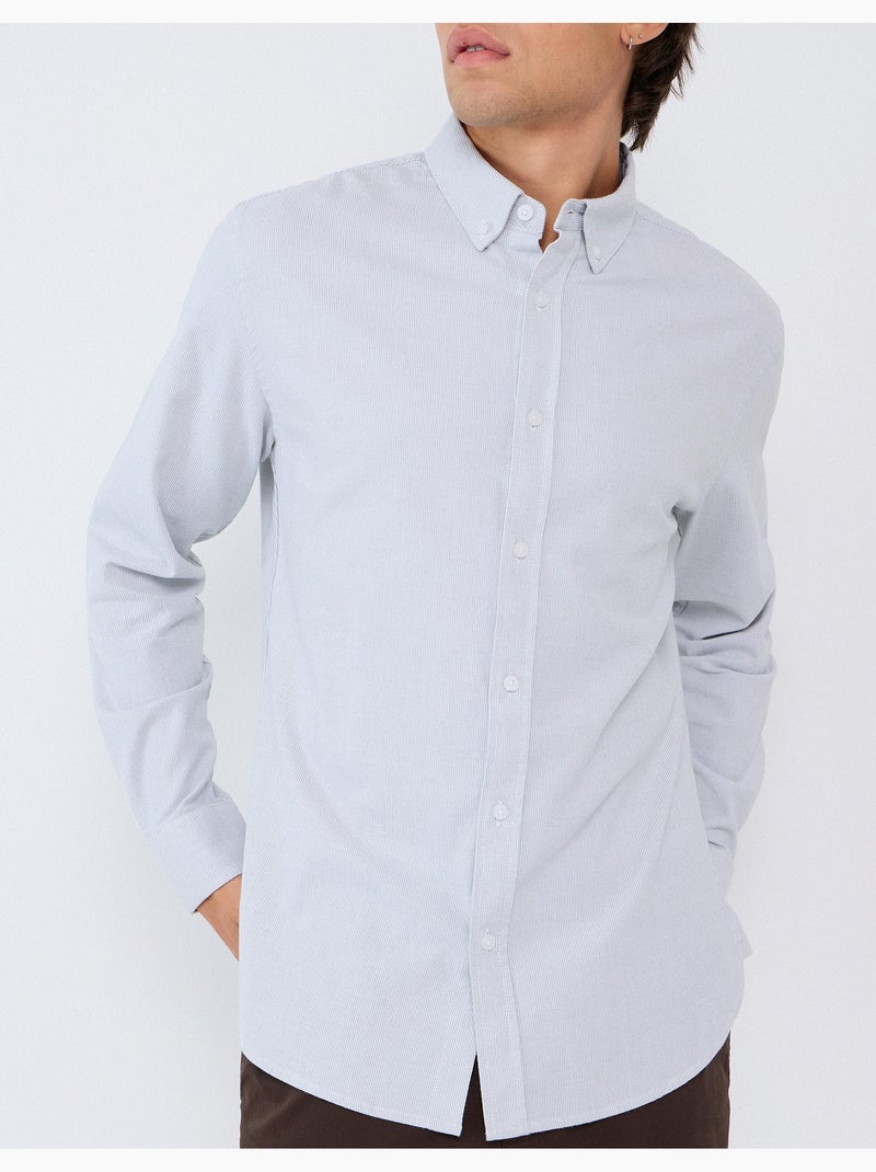 Chemise oxford, mo fashion Vert - Kiabi