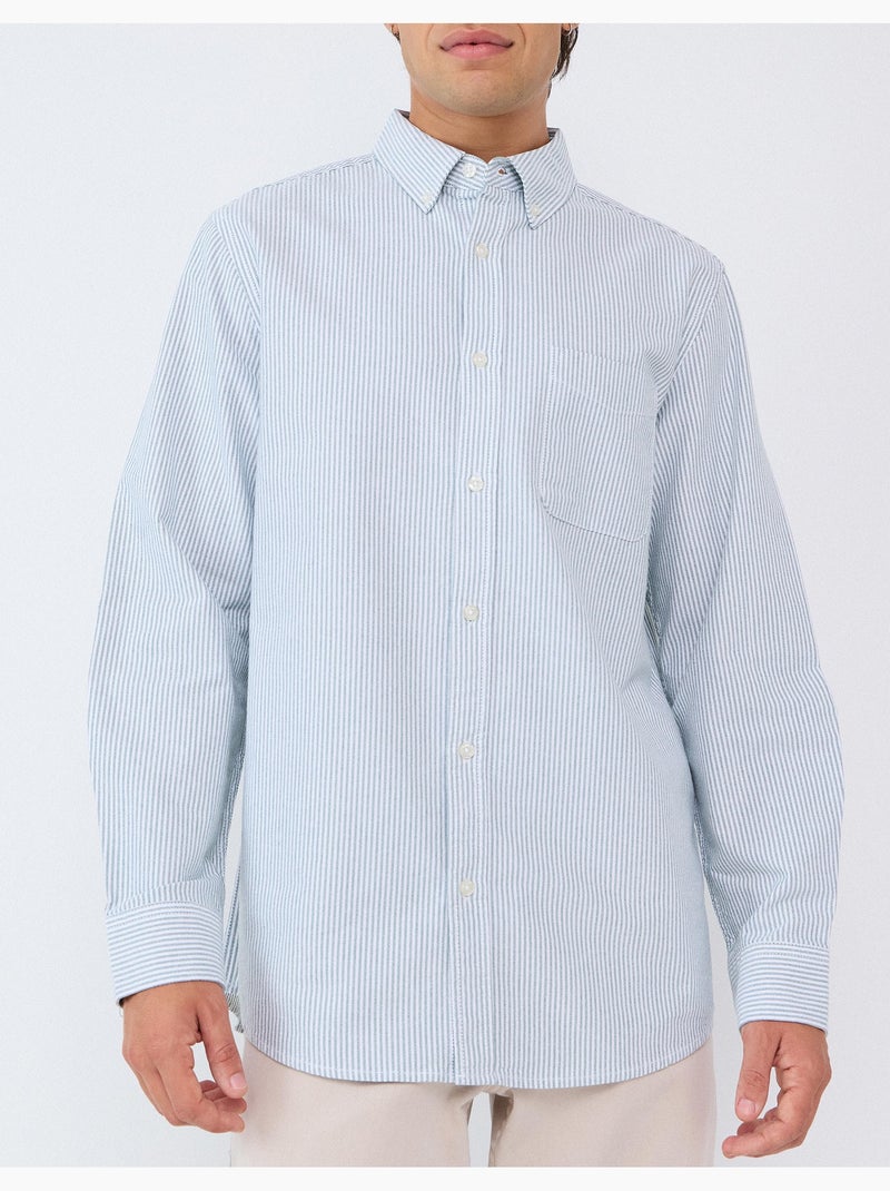 Chemise oxford, mo fashion Vert - Kiabi