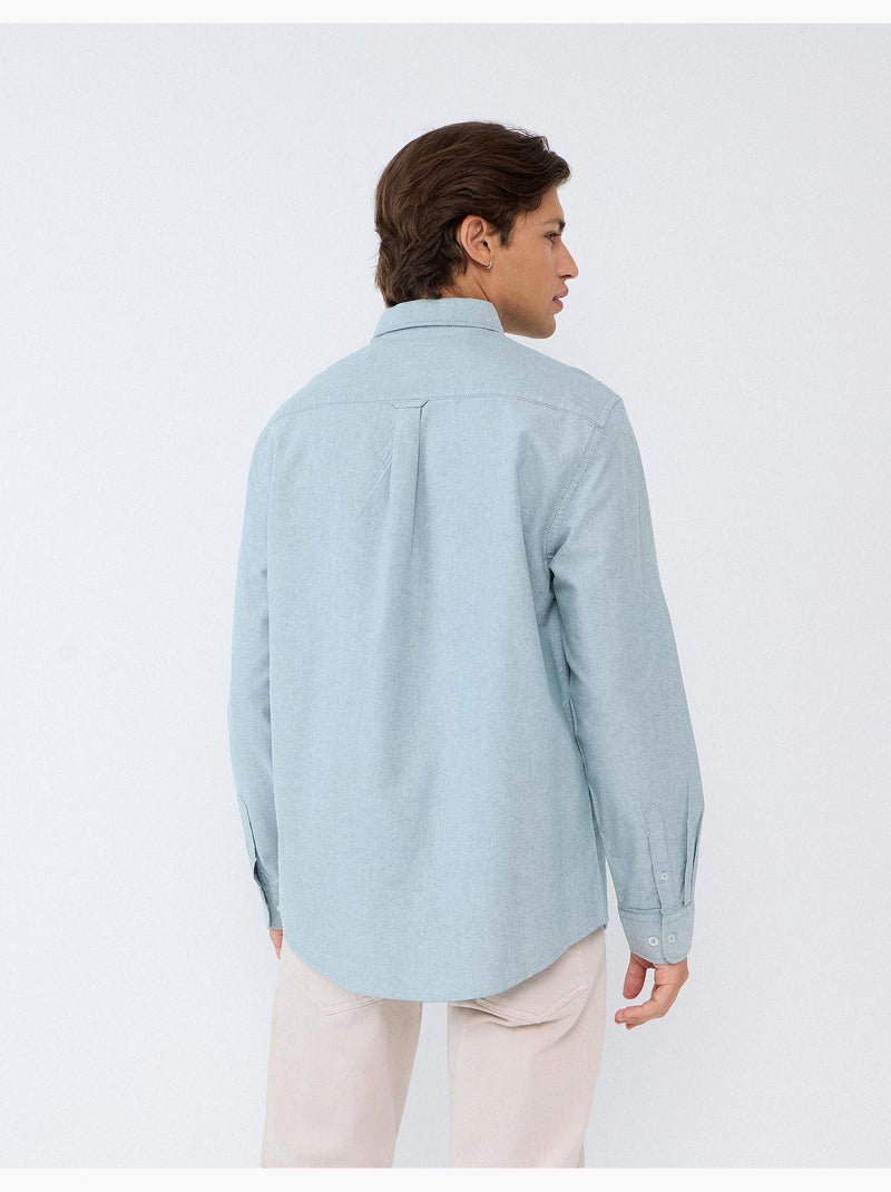 Chemise oxford, mo fashion Vert - Kiabi