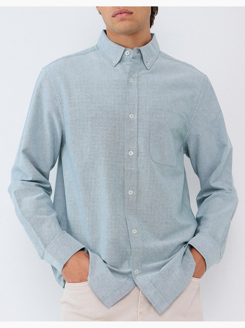 Chemise oxford, mo fashion Vert - Kiabi