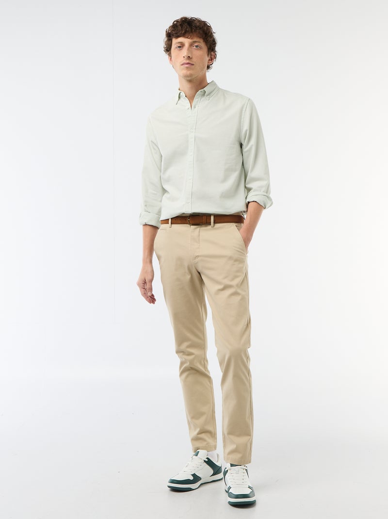 Chemise oxford regular fit Bleu - Kiabi