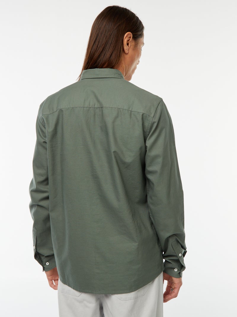 Chemise oxford regular fit Vert - Kiabi