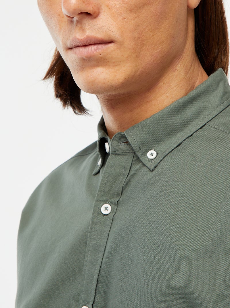 Chemise oxford regular fit Vert - Kiabi