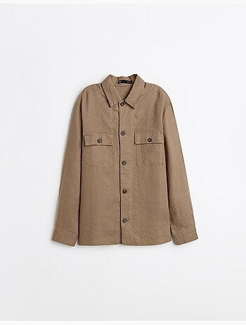 Chemise par-dessus 100 % lin, MO Fashion