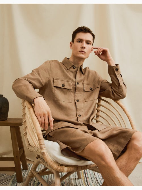 Chemise par-dessus 100 % lin, MO Fashion - Kiabi