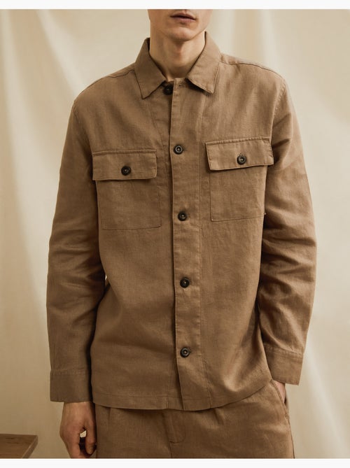 Chemise par-dessus 100 % lin, MO Fashion - Kiabi
