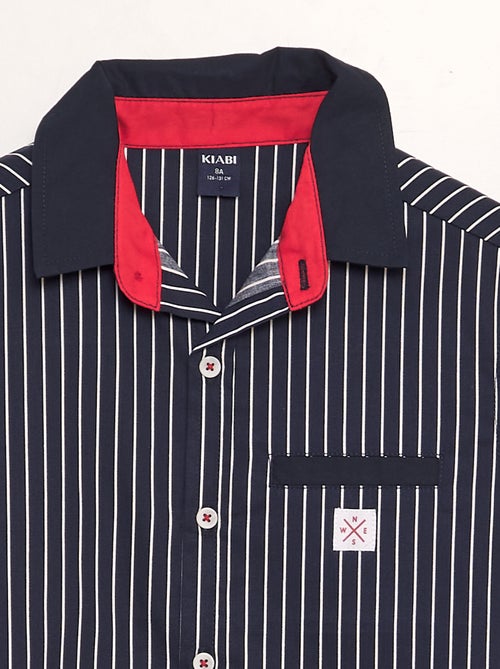 Chemise popeline à manches courtes - Kiabi