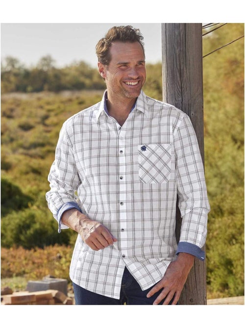 Chemise Popeline Carreaux Montréal - ATLAS FOR MEN - Kiabi Chemise Popeline Carreaux Montréal - ATLAS FOR MEN - Kiabi