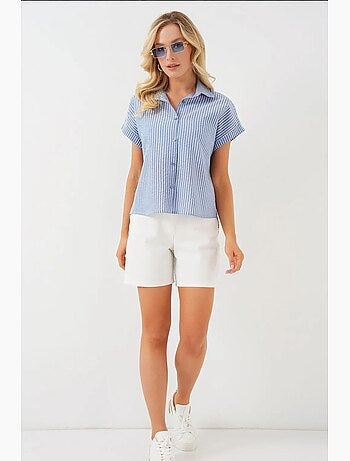 Chemise rayée à manches courtes bdart