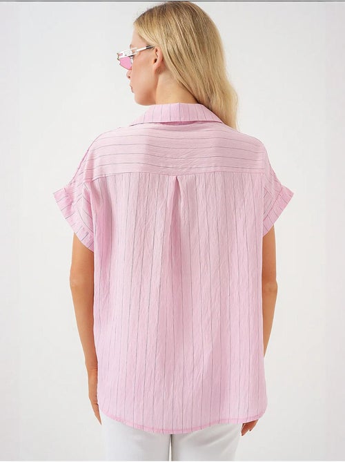 Chemise rayée à manches courtes bdart - Kiabi