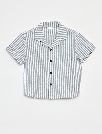 Chemise rayée à manches courtes
