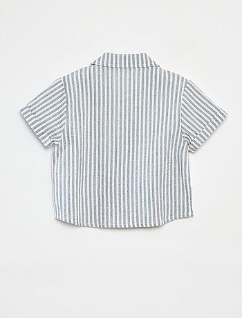 Chemise rayée à manches courtes