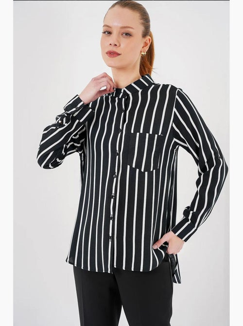 Chemise rayée à manches longues bdart - Kiabi