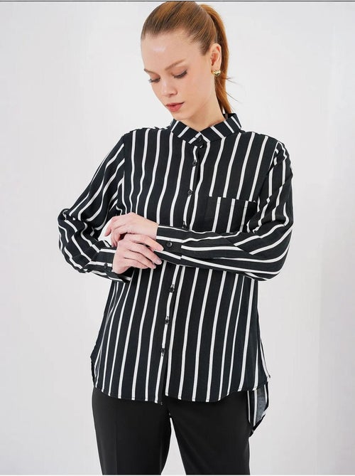 Chemise rayée à manches longues bdart - Kiabi