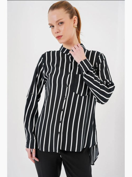 Chemise rayée à manches longues bdart - Kiabi