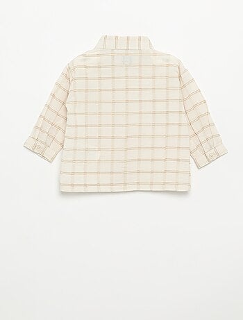 Chemise rayée à manches longues