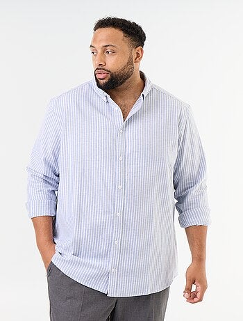 Chemise rayée à manches longues