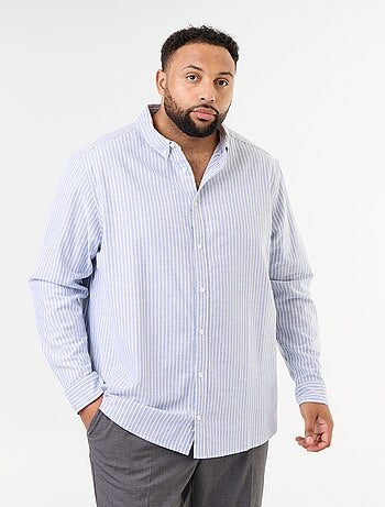 Chemise rayée à manches longues