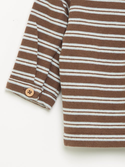 Chemise rayée à manches longues - Kiabi