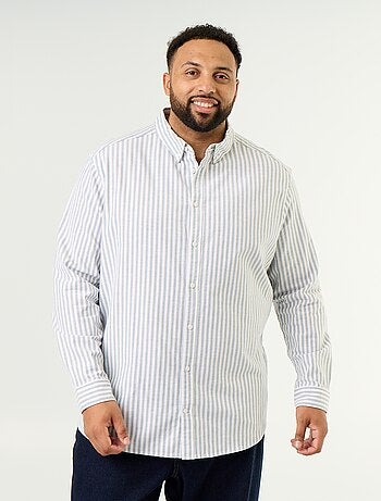 Chemise rayée à manches longues