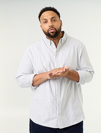 Chemise rayée à manches longues