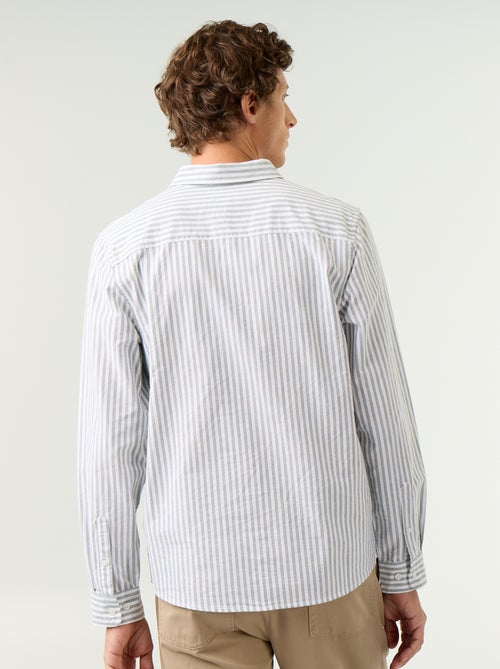 Chemise rayée avec col boutonné - Kiabi Chemise rayée avec col boutonné - Kiabi