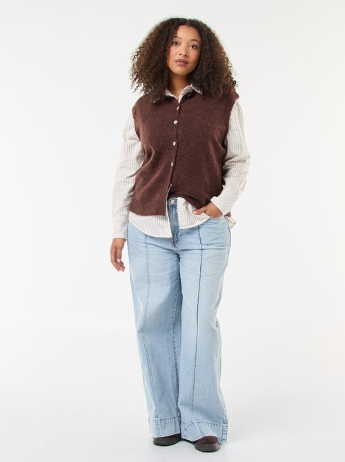 Chemise rayée en coton oxford - Kiabi Chemise rayée en coton oxford - Kiabi