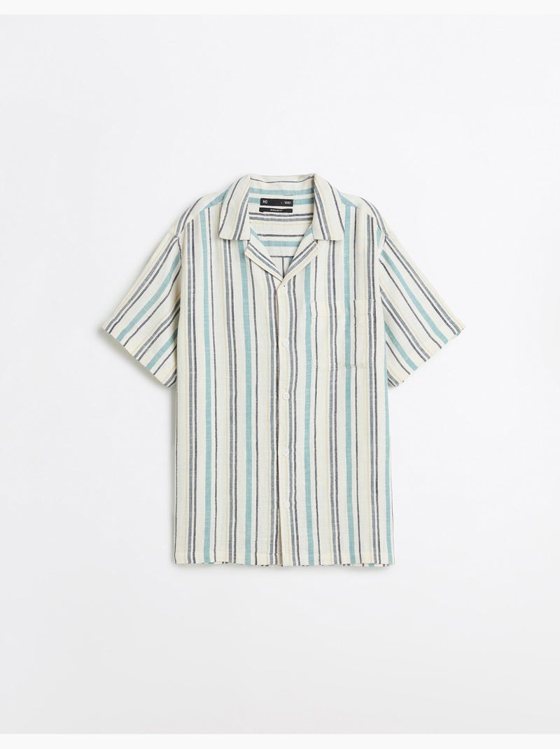 Chemise rayée, MO Fashion Bleu - Kiabi