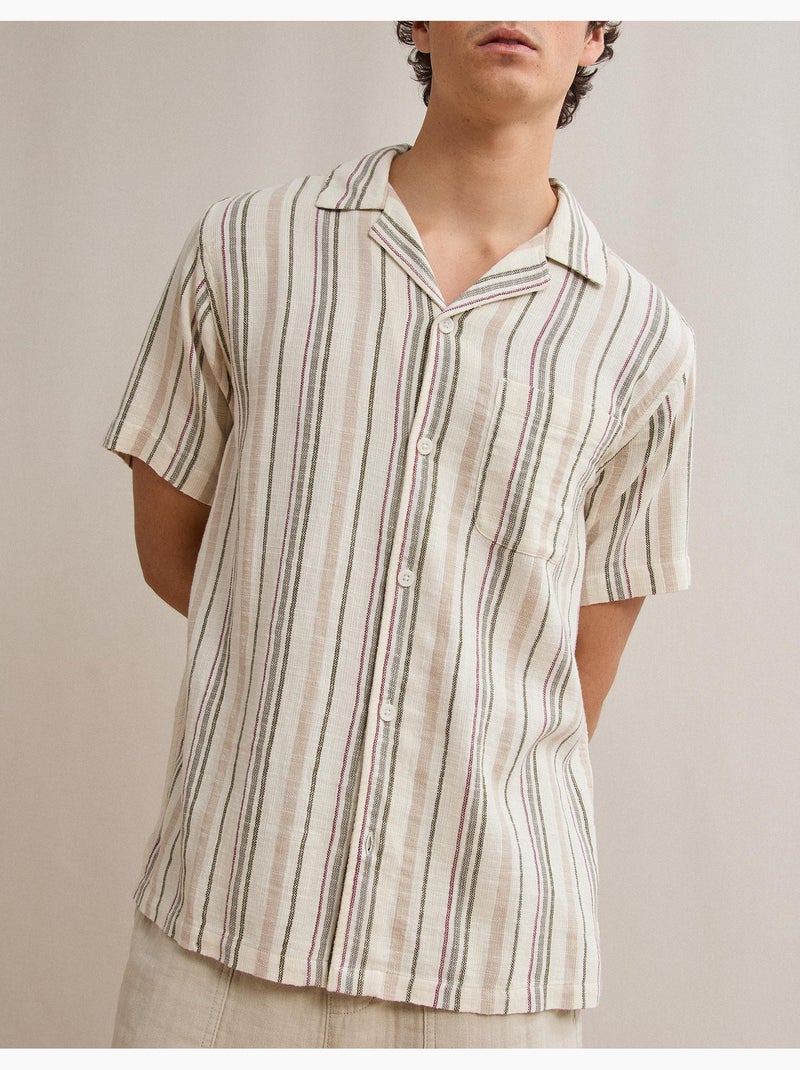 Chemise rayée, MO Fashion Vert - Kiabi