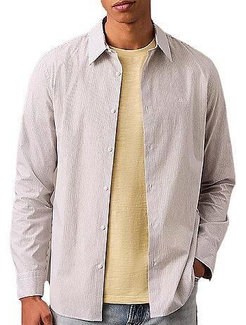 Chemise rayures slim homme calvin klein jeans