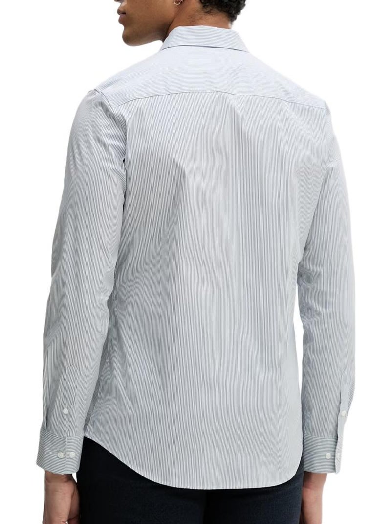 Chemise rayures slim homme calvin klein jeans stripe stret Bleu - Kiabi