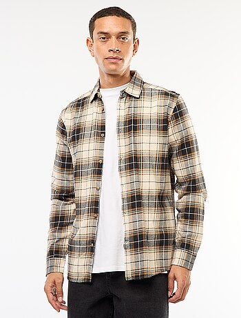 Chemise regular à carreaux