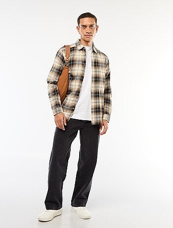 Chemise regular à carreaux