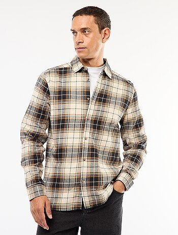 Chemise regular à carreaux