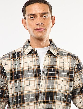 Chemise regular à carreaux