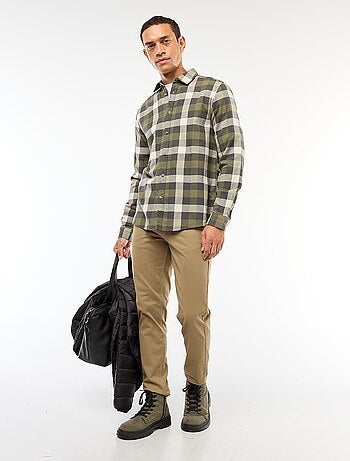 Chemise regular à carreaux