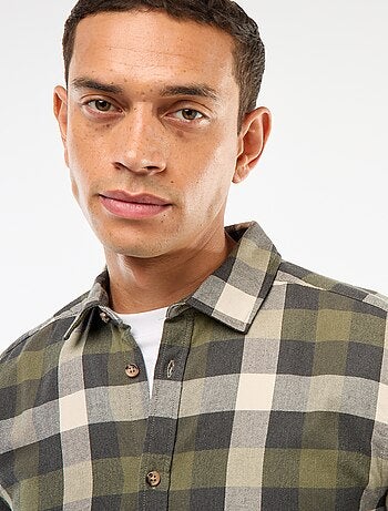 Chemise regular à carreaux