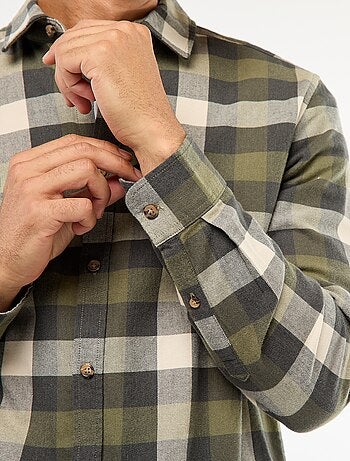 Chemise regular à carreaux