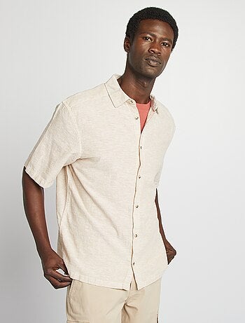 Chemise regular en lin mélangé