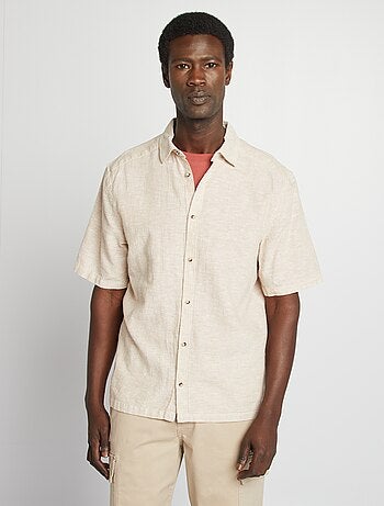 Chemise regular en lin mélangé
