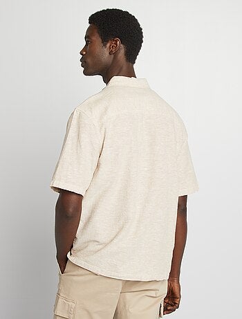 Chemise regular en lin mélangé