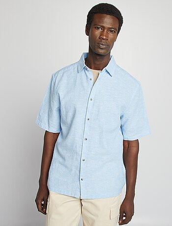 Chemise regular en lin mélangé