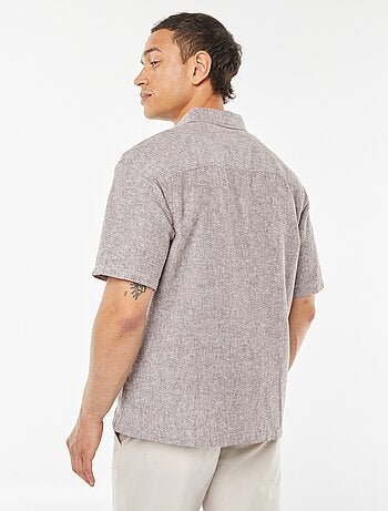 Chemise regular en lin mélangé