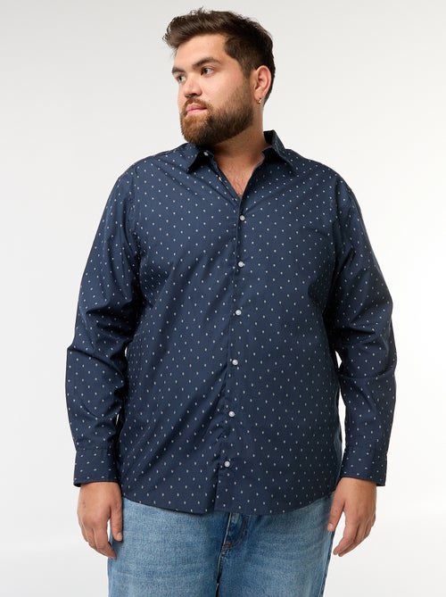 Chemise regular fit / coupe droite à motif - Kiabi