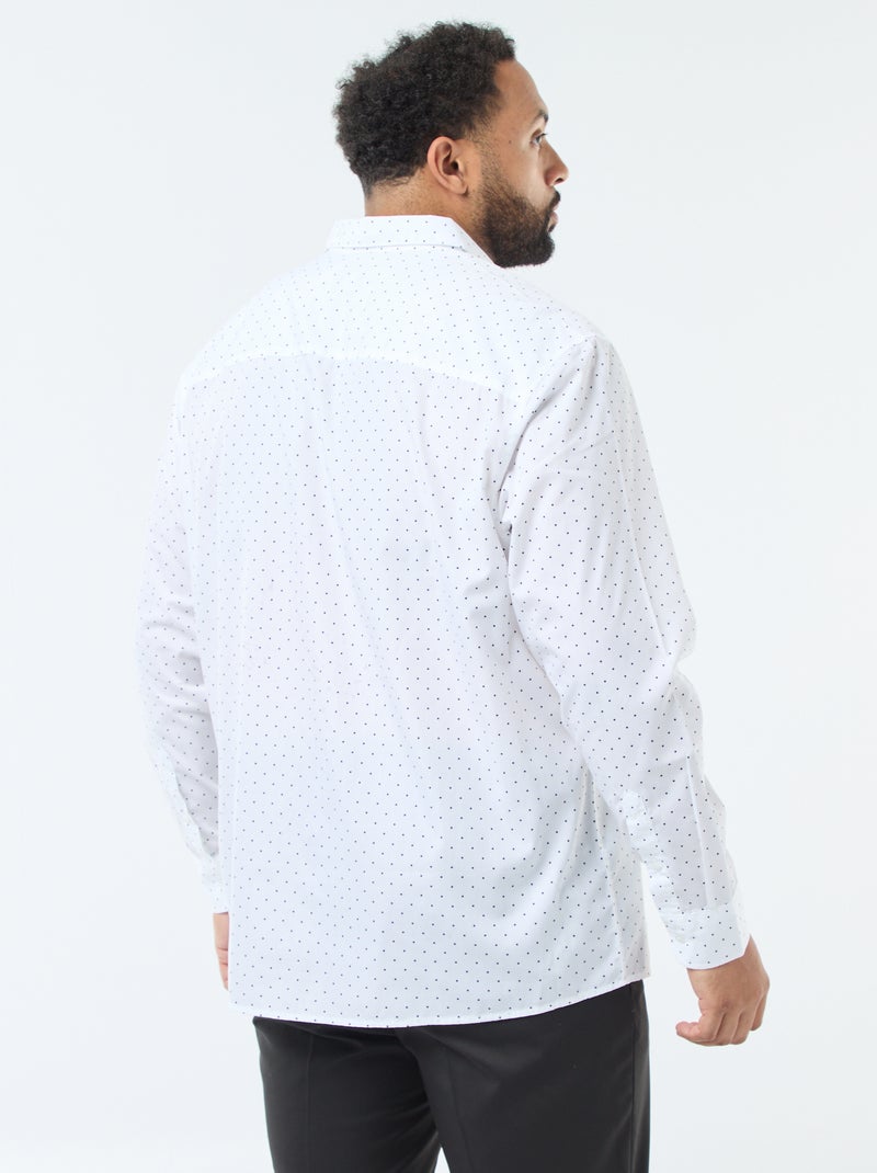 Chemise regular fit imprimée Blanc - Kiabi