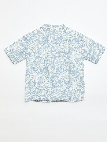 Chemise regular manches courtes en coton