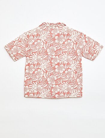 Chemise regular manches courtes en coton